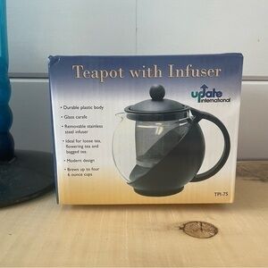 $20 SALE Teapot Infuser NIB Update International Gift Idea Holiday Christmas